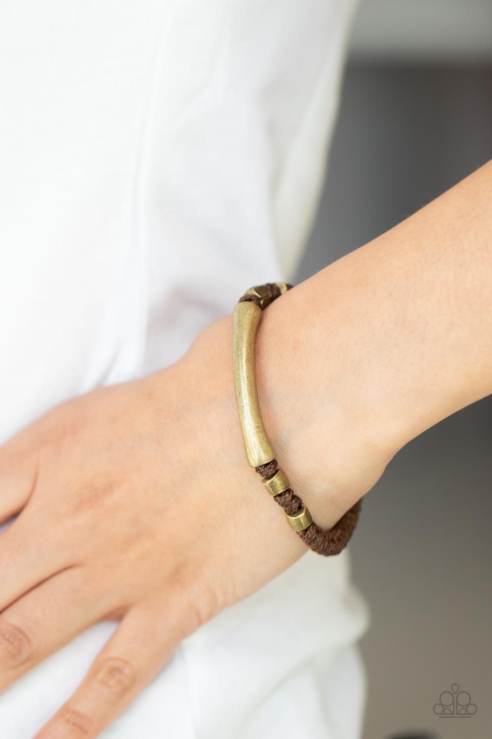 Grounded in Grit - Brown (Men's Bracelet)