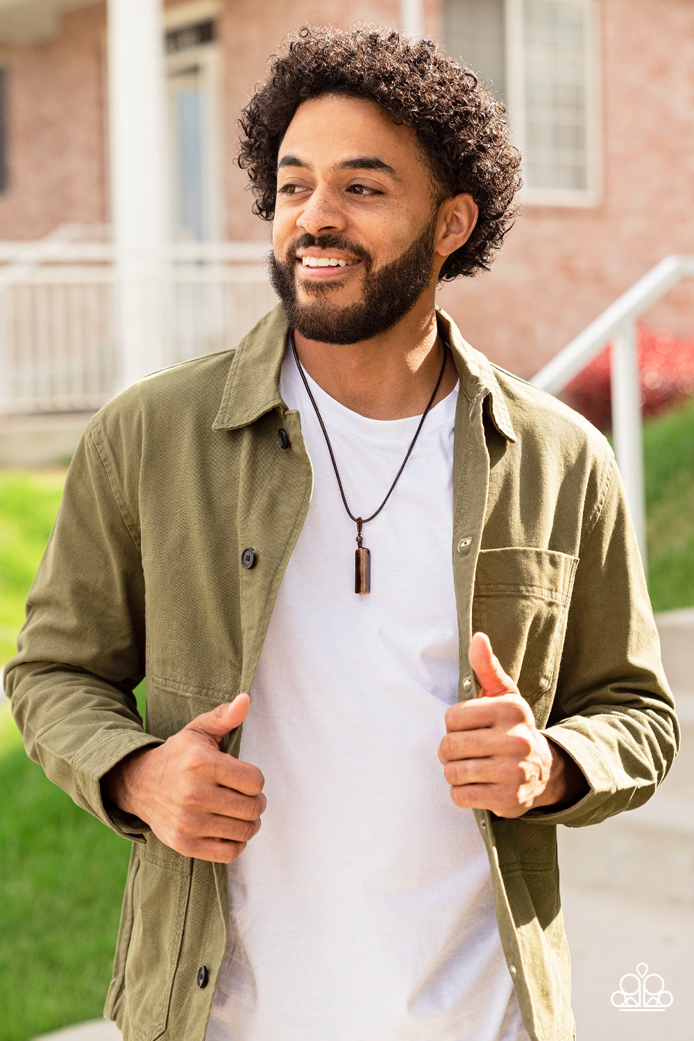 Comes Back ZEN-fold - Brown (Men's Necklace)