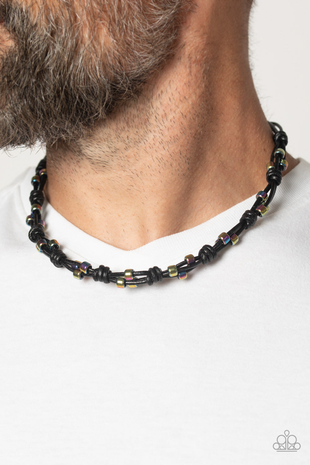 Braided Brawl - Multi (Men's Necklace)