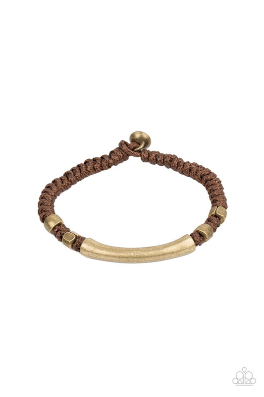 Grounded in Grit - Brown (Men's Bracelet)