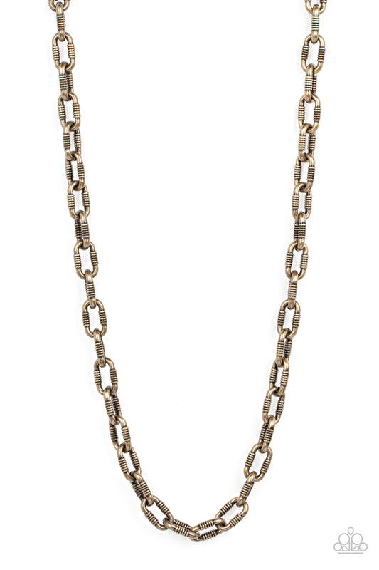 Rural Recruit - Brass (Men's Necklace)