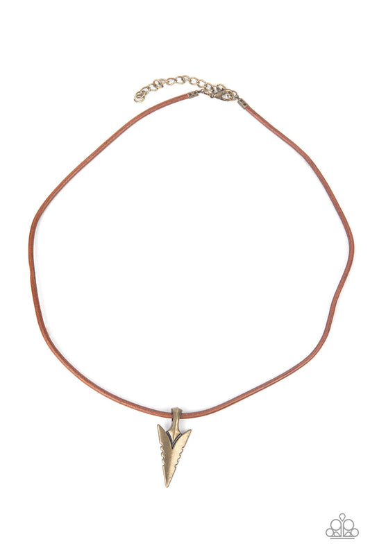 Pharaohs Arrow - Brass (Men's Necklace)