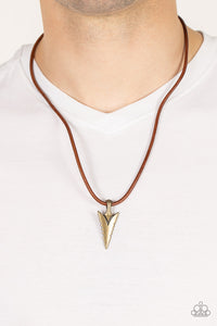 Pharaohs Arrow - Brass (Men's Necklace)