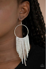 Load image into Gallery viewer, Streamlined Shimmer (Glam Bag) - White Earrings
