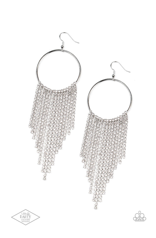 Streamlined Shimmer (Glam Bag) - White Earrings